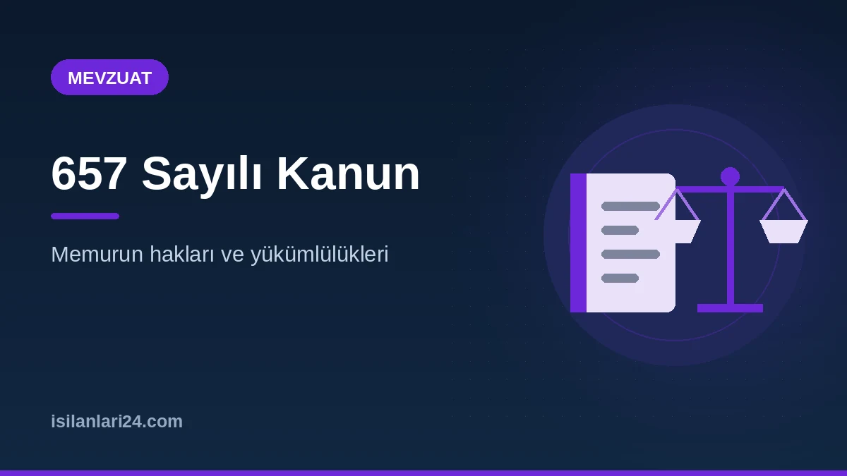 657 Sayılı Devlet Memurları Kanunu: Hak, Ödev ve Yasaklar