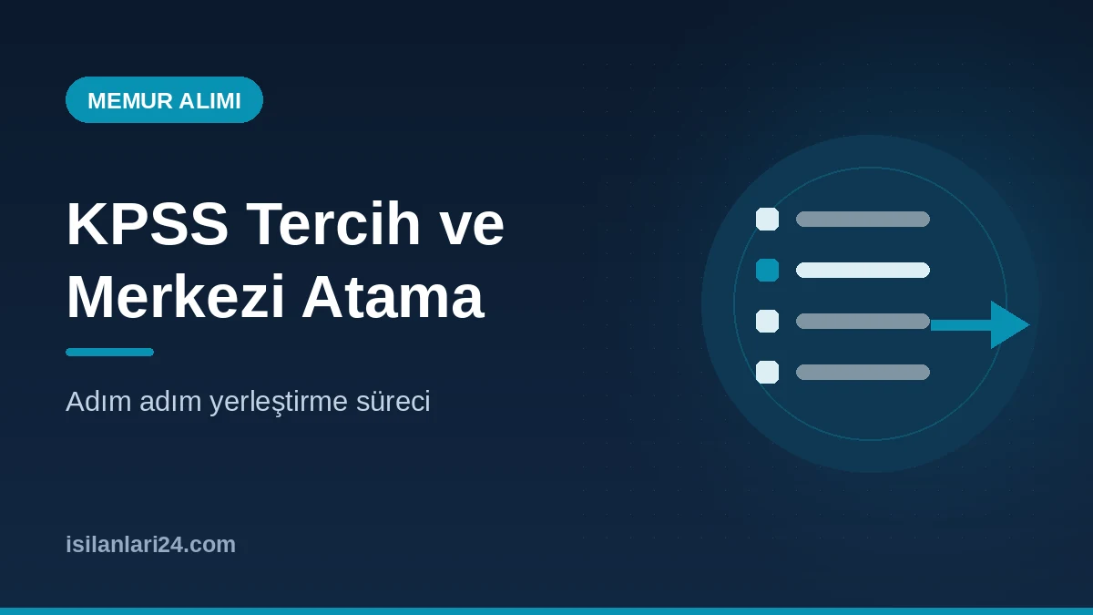 KPSS Tercih ve Merkezi Atama Rehberi: Adım Adım Yerleştirme